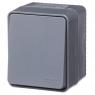 Выключатель кнопочный 1-кл. ОП AtlasDesign PROFI IP54 10АХ антрацит SE ATN544015