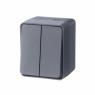 Выключатель 2-кл. ОП AtlasDesign PROFI IP54 10AX антрацит SE ATN544051