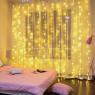 Гирлянда ENIG - 320W дождь/занавес 3х2м 320 LED тепл. бел. 8 режимов 220В IP20 Эра Б0051872
