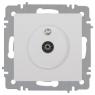 Розетка телевизионная одиночная TV СП Accent 6-301-01 IP20 бел. Intro Б0063601