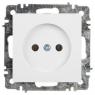 Розетка 1-м СП Accent 6-201-01 16А IP20 250В 2Р AL/CU бел. Intro Б0063653