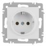 Розетка 1-м СП Accent 6-202-01М 16А IP20 250В 2P+E Schuko бел. матов. Intro Б0063681