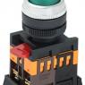 Кнопка ABLFP-22 d22мм 1з+1р 240В неон зел. IEK BBT20-ABLFP-K06
