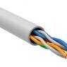 Кабель витая пара U/UTP кат.5E 4х2х24AWG solid LSZH бел. (м) GENERICA BC1-C5E04-128-305-G