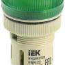 Лампа светосигнальная ENR-22 d22мм 240В AC зел. цилиндр неон IEK BLS40-ENR-K06