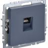 Розетка компьютерная СП RJ45 кат.5E BRITE РК10-БрМ механизм маренго IEK BR-K10-1-K35