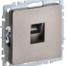 Розетка компьютерная СП RJ45 кат.5E BRITE РК10-БрШ механизм шампань IEK BR-K10-1-K37