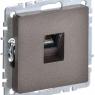 Розетка компьютерная СП RJ45 кат.5E BRITE РК10-БрТБ механизм бронза IEK BR-K10-1-K45