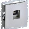 Розетка компьютерная СП RJ45 кат.5E BRITE РК10-БрА механизм алюм. IEK BR-K10-1-K47