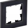 Рамка 1-м BRITE РУ-1-2-БрЧ стекло черн. IEK BR-M12-G-K02