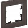 Рамка 1-м BRITE РУ-1-2-БрТБ стекло темн. бронза IEK BR-M12-G-K45