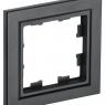 Рамка 1-м BRITE РУ-1-БрЧ черн. IEK BR-M12-K02