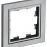 Рамка 1-м BRITE РУ-1-БрС сталь IEK BR-M12-K46