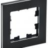 Рамка 1-м BRITE РУ-1-1-БрЧ металл черн. IEK BR-M12-M-K02