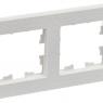 Рамка 2-м BRITE РУ-2-Бр бел. рифленый IEK BR-M22-51-K01