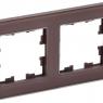 Рамка 2-м BRITE РУ-2-2-БрТБ стекло темн. бронза IEK BR-M22-G-K45
