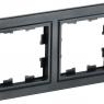 Рамка 2-м BRITE РУ-2-БрЧ черн. IEK BR-M22-K02