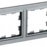 Рамка 2-м BRITE РУ-2-БрС сталь IEK BR-M22-K46