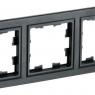 Рамка 3-м BRITE РУ-3-БрЧ черн. IEK BR-M32-K02