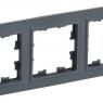 Рамка 3-м BRITE РУ-3-БрГ графит IEK BR-M32-K53