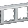 Рамка 4-м BRITE РУ-4-Бр алюм./алюм. IEK BR-M42-12-K47