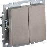 Выключатель 2-кл. СП BRITE ВС10-2-0-БрШ 10А механизм шампань IEK BR-V20-0-10-K37