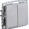 Выключатель проходной 2-кл. СП BRITE ВС10-2-6-БрА 10А механизм алюм. IEK BR-V22-0-10-K47