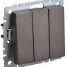 Выключатель 3-кл. СП BRITE ВС10-3-0-БрТБ 10А механизм бронза IEK BR-V30-0-10-K45