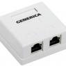 Розетка компьютерная 2-м ОП RJ45 кат.5E FTP GENERICA CS2-1C5EF-22-G