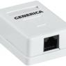 Розетка компьютерная 1-м ОП RJ45 кат.5E UTP GENERICA CS2-1C5EU-12-G
