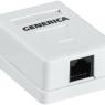 Розетка компьютерная 1-м ОП RJ45 кат.5E UTP GENERICA CS2-1C5EU-12-G