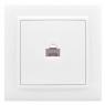 Розетка компьютерная 1-м СП Минск RJ45 бел. Basic EKF ERK01-035-10