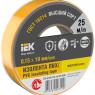 Изолента 0.15х19мм (рул.25м) желт. IEK EX-IZ10-C15-19-25-K05