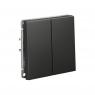 Выключатель 2-кл. ArtGallery (сх. 5) 10AX механизм базальт SE GAL001451
