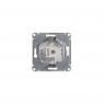 Розетка компьютерная 1-м СП Glossa RJ45 кат.5E механизм бел. SE GSL000181K