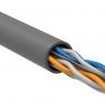 Кабель витая пара U/UTP кат.6 4х2х23AWG solid CU LSZH сер. (м) ITK LC1-C604-121