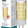 Лампа светодиодная Corn 3Вт капсульная 4000К нейтр. бел. G4 12В керамика IEK LLE-Corn-3-012-40-G4