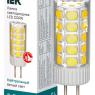 Лампа светодиодная Corn 5Вт капсульная 4000К нейтр. бел. G4 12В керамика IEK LLE-Corn-5-012-40-G4
