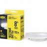 Лампа светодиодная T75 таблетка 8Вт 230В 3000К GX53 IEK LLE-T80-8-230-30-GX53