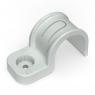 Крепеж-скоба односторонняя d25мм для прямого монтажа атмосф. пластик. в п/э сер. (уп.50шт) Промрукав PR13.0370