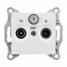 Розетка телевизионная оконечная TV/R/SAT СП Sedna 1дБ бел. SchE SDN3501321
