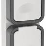 Розетка 2-м ОП TORS 16А IP55 TS232 вертик. с заземл. с крышкой бел. IEK TS-R26-16-55-V-K41