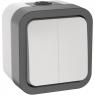 Выключатель 2-кл. ОП TORS 10А IP55 TS205 бел. IEK TS-V20-0-10-55-K41
