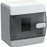 Корпус ЩРН-П-4 UNION Compact IP41 черн. прозр. дверь пластик. IEK UIC-KP12-N-04-41-K01