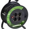 Удлинитель на катушке 4х30м 10А IP20 УК30 2P+PE 3х1 термозащита GENERICA WKP10-10-04-30-G