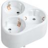 Разветвитель 3-м 16А IP20 Т-01/03 2P+PE треугольн. бел. IEK WTP10-16-03-Z-K01