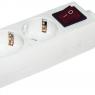 Удлинитель 2х3м с заземл. 16А IP20 У02К 2P+PE 250В 3х1 с выкл. IEK WYP10-16-02-03-ZK-N